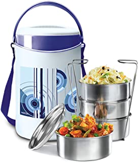 Milton Econa 4 Containers Stainless Steel Tiffin Box Blue