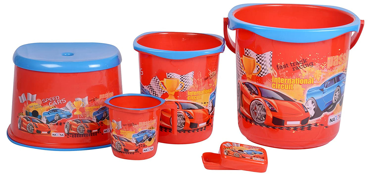 Nayasa Kids Printed Bathroom Set (Set of 5Pcs)