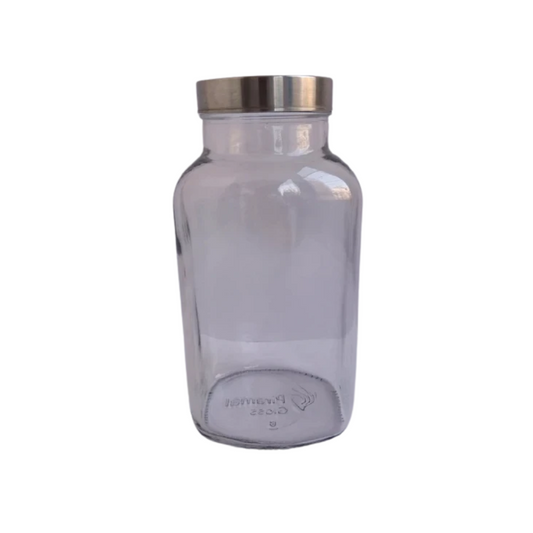 Piramal 3000 Square Glass Jar Steel Cap