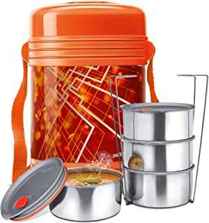 Milton Vector 4 Containers Deluxe Plastic Leak Lock Tiffin Box